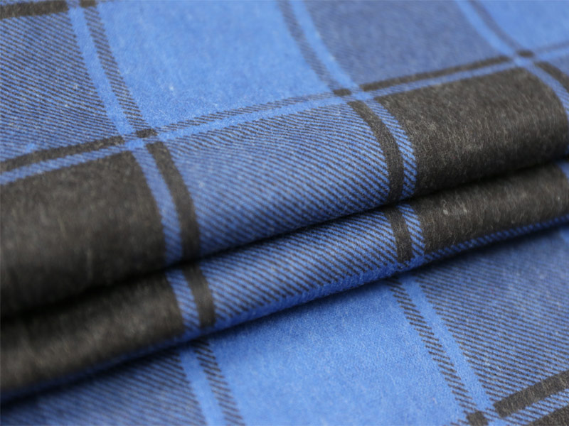 100% Cotton Check Flannel Fabric