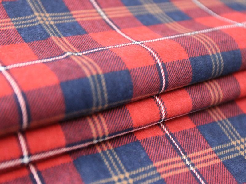 100 cotton check tartan flannel fabric  india cotton 